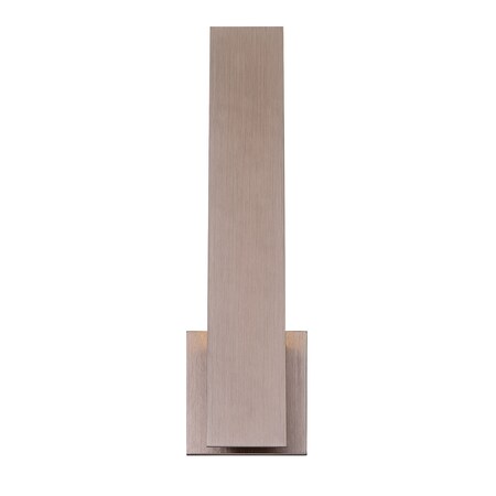 Eurofase 35703-037 Annette Modern Anodized Backlit Panel LED Acrylic LED Wall Sconce, 1-Light 18 Watt, 18" H x 5" W, Champagne
